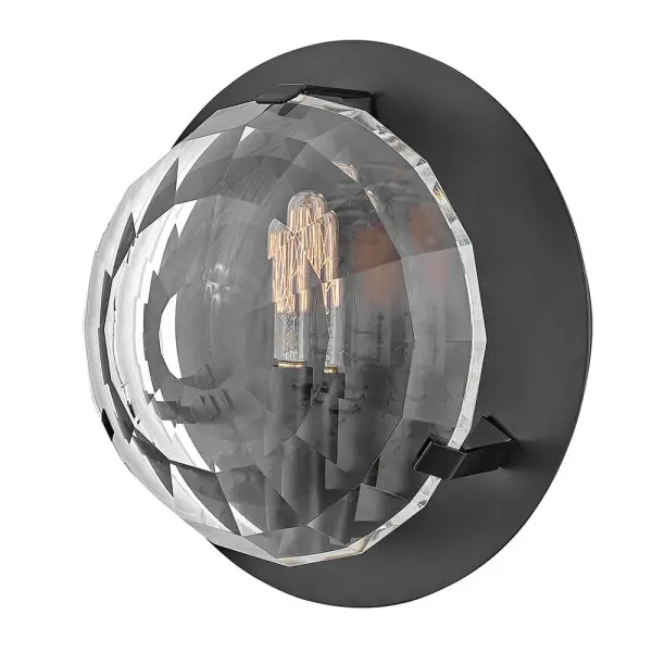 Nala Small Single Light Sconce in Black - Image 1