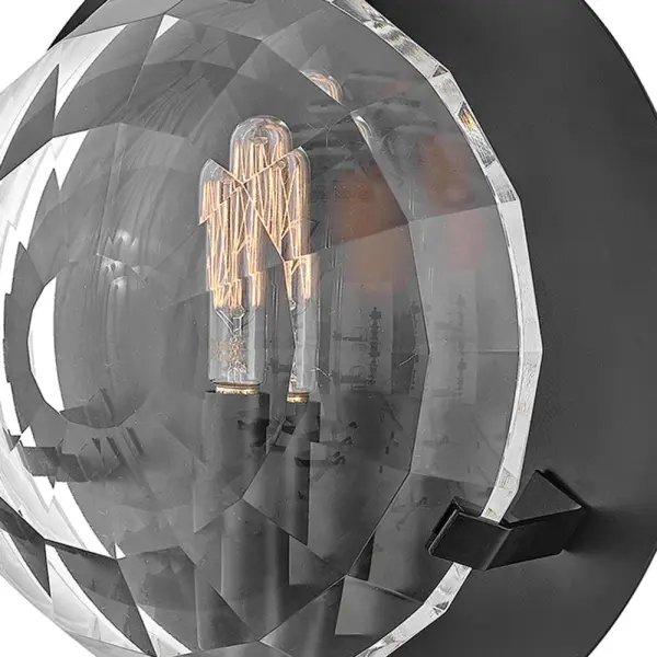 Nala Small Single Light Sconce in Black - Image 3