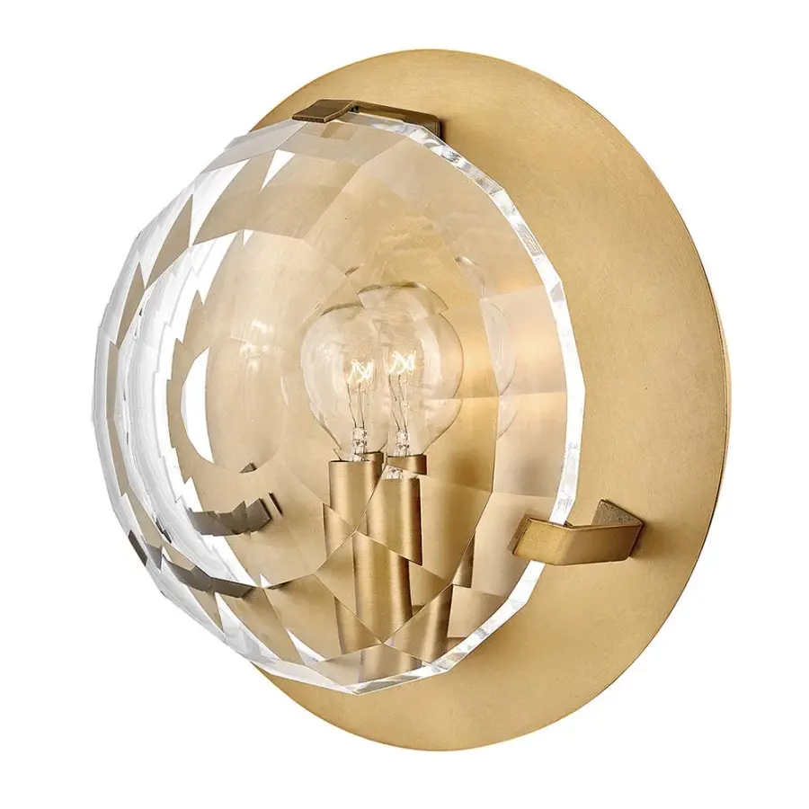 Nala Small Single Light Sconce in Heritage Brass - Image 1