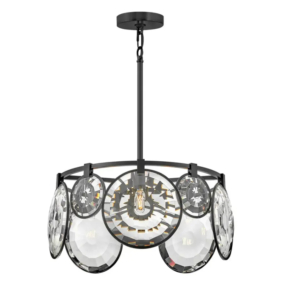 Nala Small Convertible Chandelier in Black - Image 1