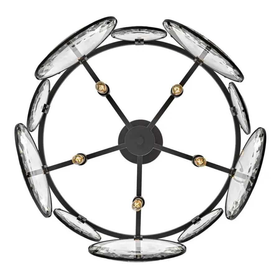 Nala Small Convertible Chandelier in Black - Image 5