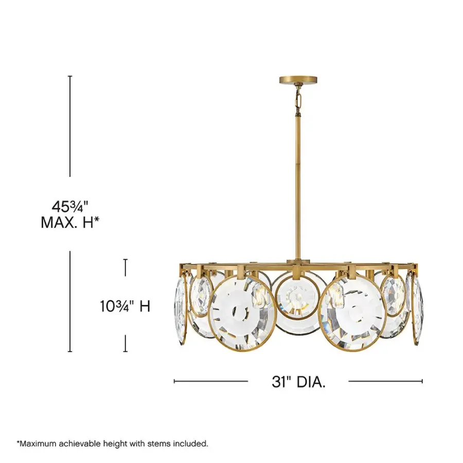 Nala Medium Convertible Drum Chandelier - Image 2