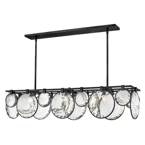 Nala Medium Eight Light Linear Chandelier - Image 3