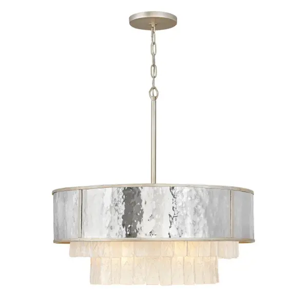 Reverie Medium Drum Chandelier in Champagne Gold - Image 1