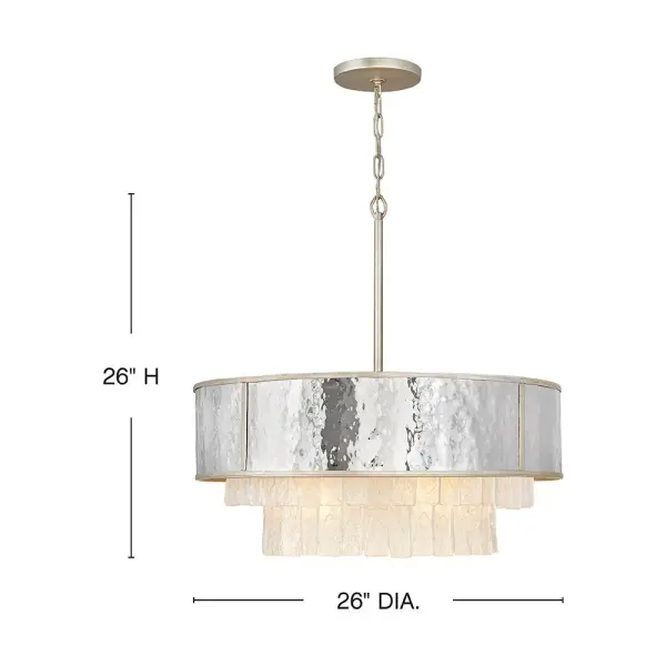 Reverie Medium Drum Chandelier in Champagne Gold - Image 2