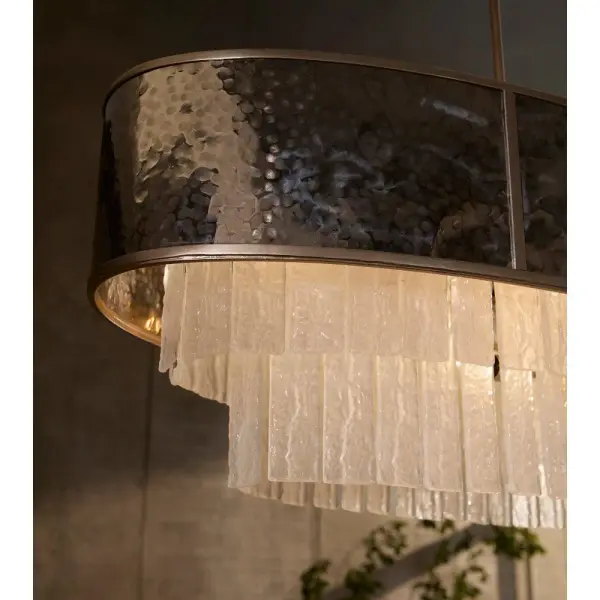 Reverie Medium Ten Light Linear Chandelier - Image 7