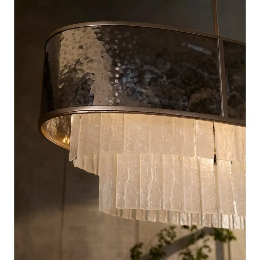 Reverie Medium Ten Light Linear Chandelier - Image 7