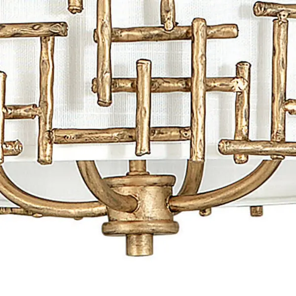Farrah Large Convertible Drum Pendant in Burnished Gold - Image 6