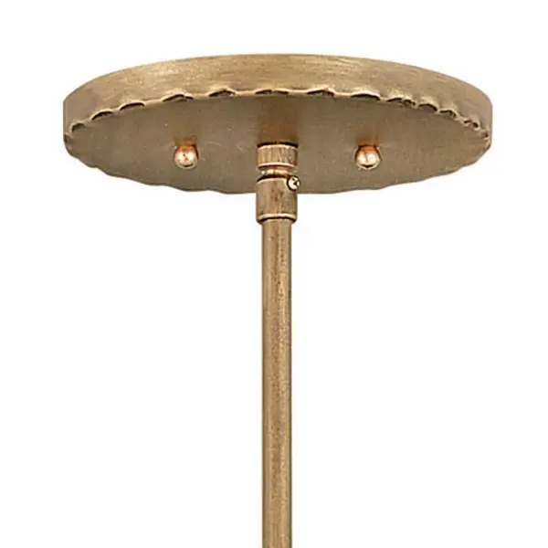 Farrah Large Convertible Drum Pendant in Burnished Gold - Image 7