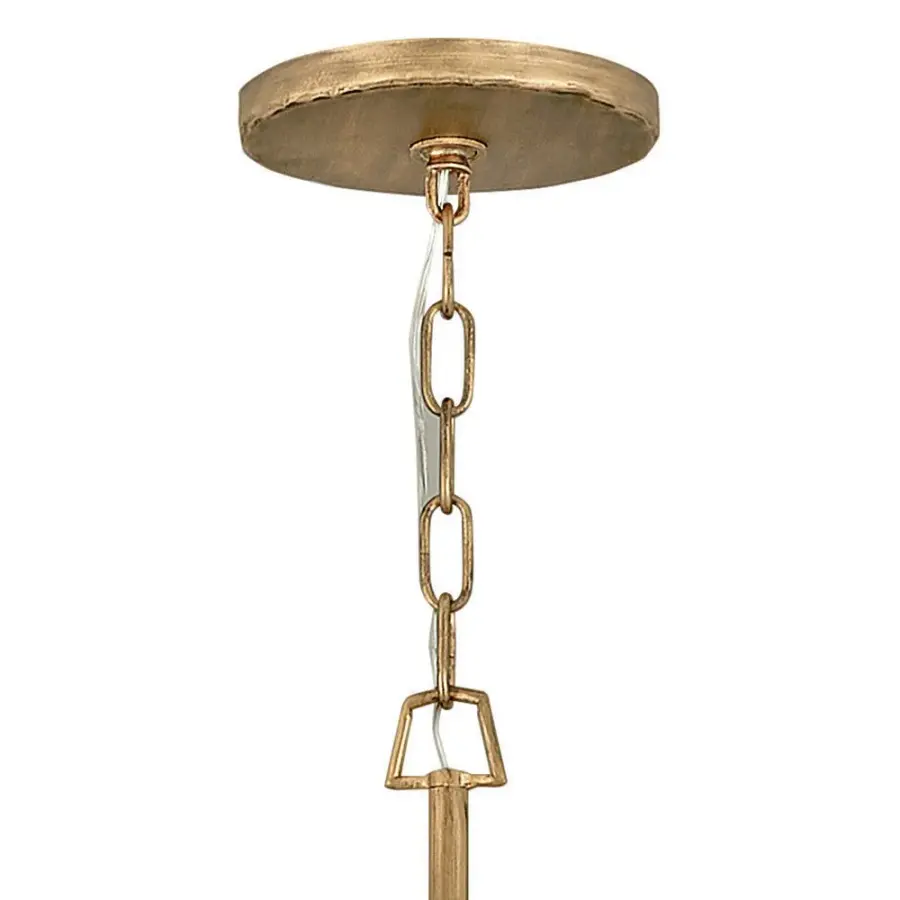 Farrah Medium Drum Chandelier in Burnished Gold - Image 7