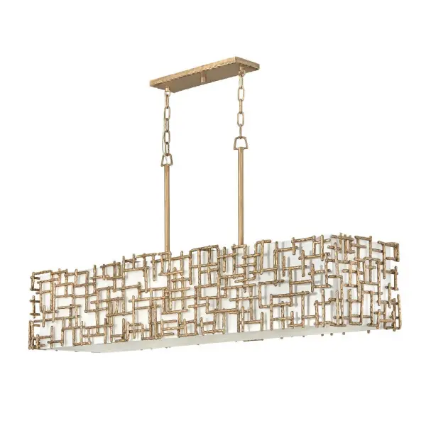 Farrah Medium Eight Light Linear Chandelier - Image 1