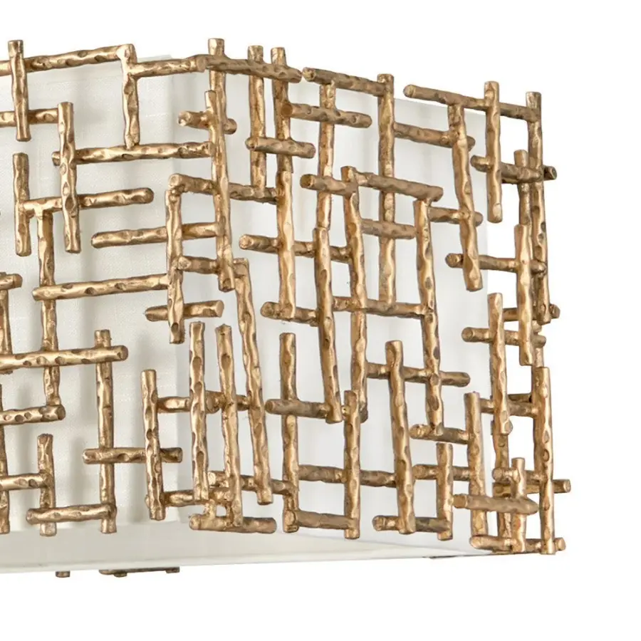 Farrah Large Ten Light Linear Chandelier - Image 4