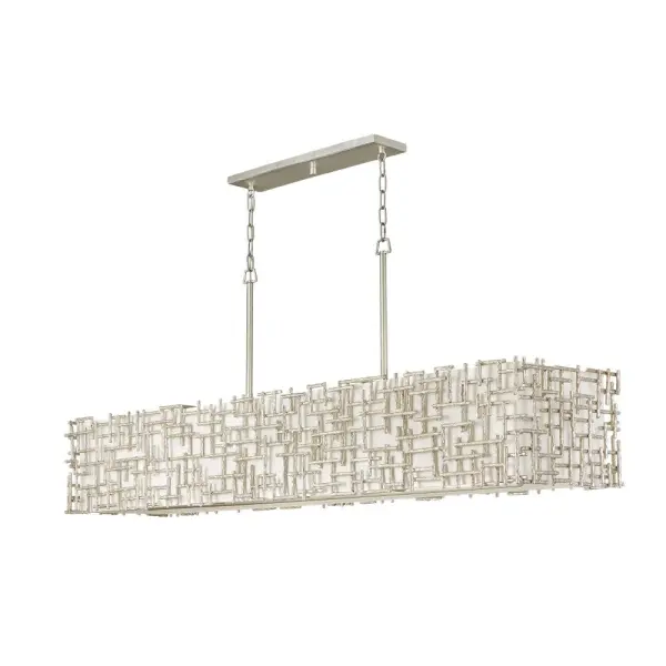 Farrah Large Ten Light Linear Chandelier - Image 1