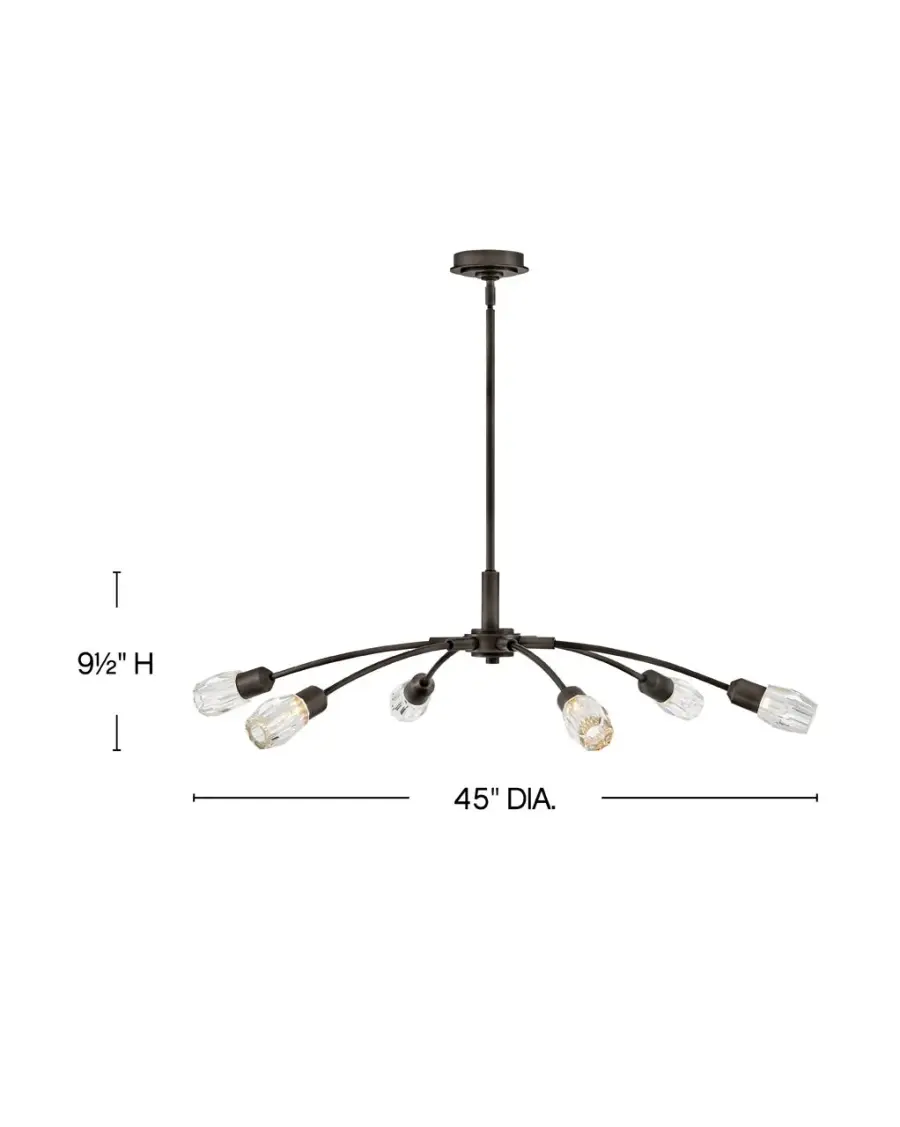 Atera Large Single Tier Chandelier - Image 2