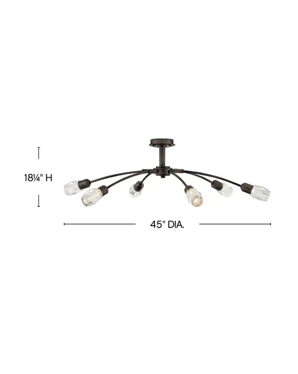 Atera Large Single Tier Chandelier - Image 3