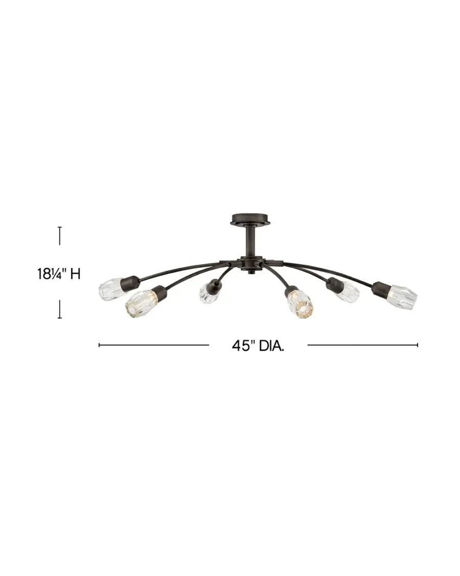 Atera Large Single Tier Chandelier - Image 3
