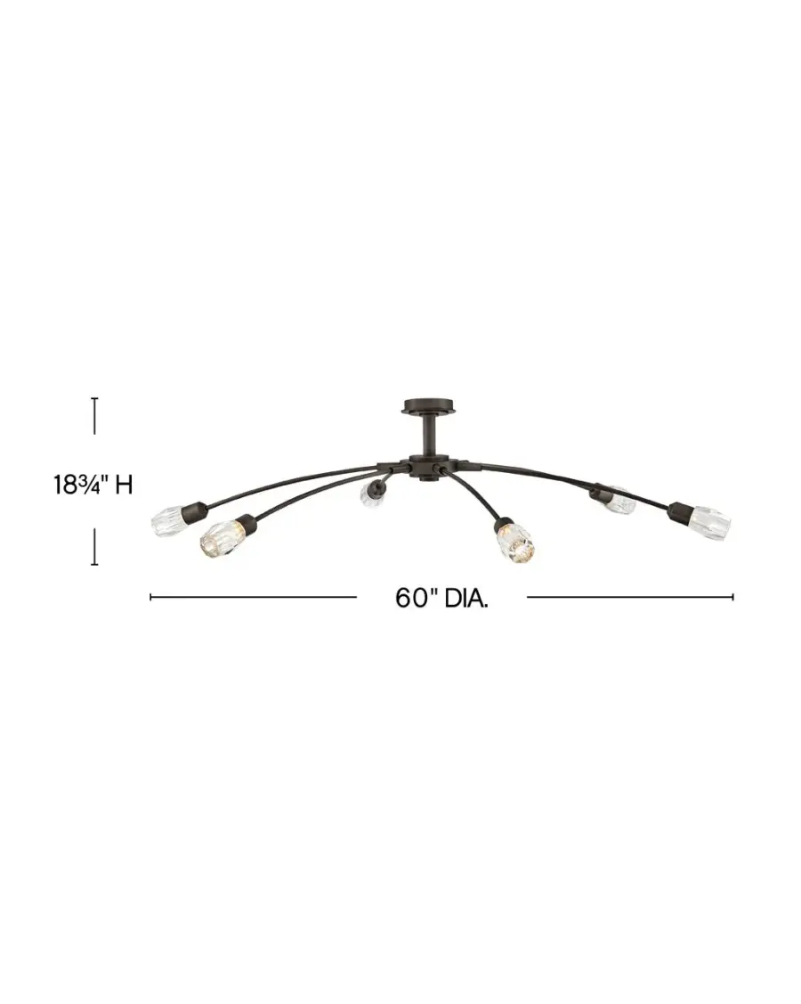 Atera Extra Large Single Tier Chandelier - Image 3
