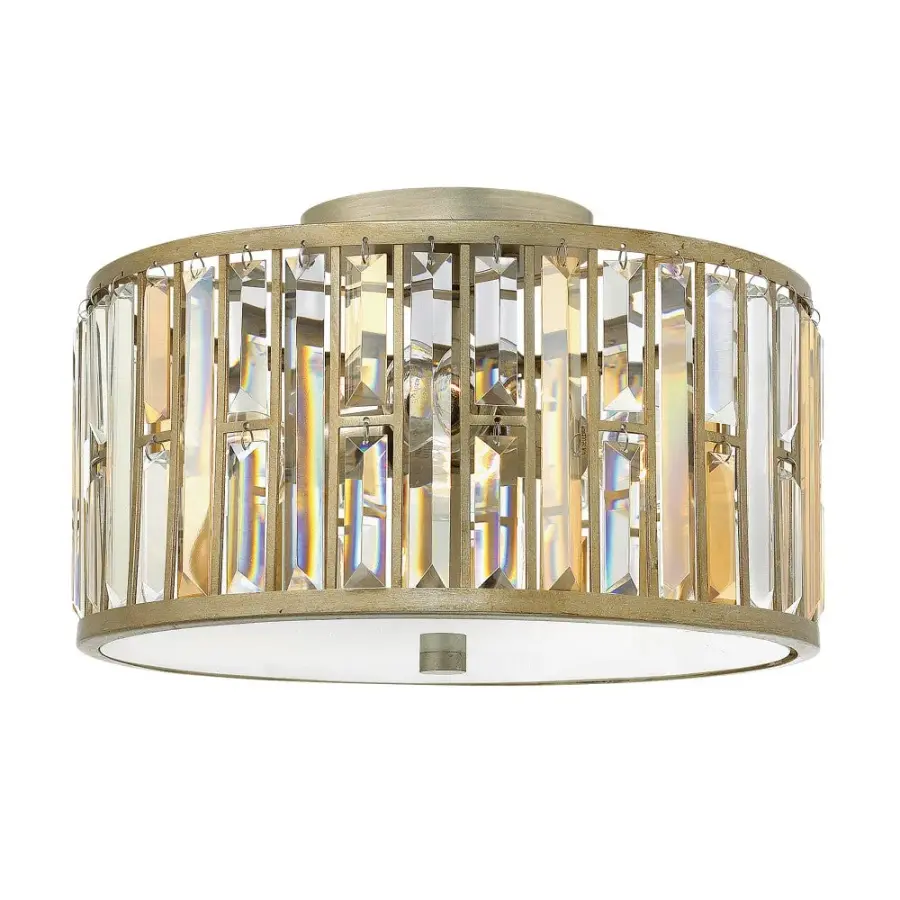 Gemma Medium Flush Mount in Silver Leaf - Image 1