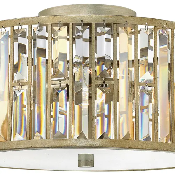 Gemma Medium Flush Mount in Silver Leaf - Image 3