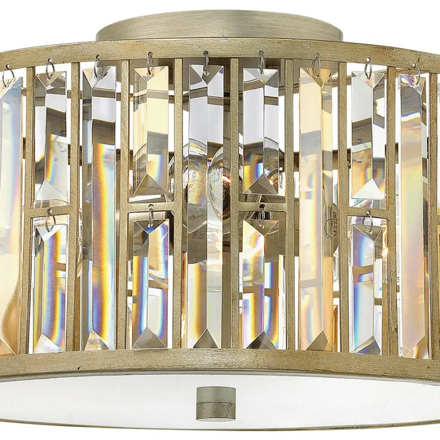 Gemma Medium Flush Mount in Silver Leaf - Image 3