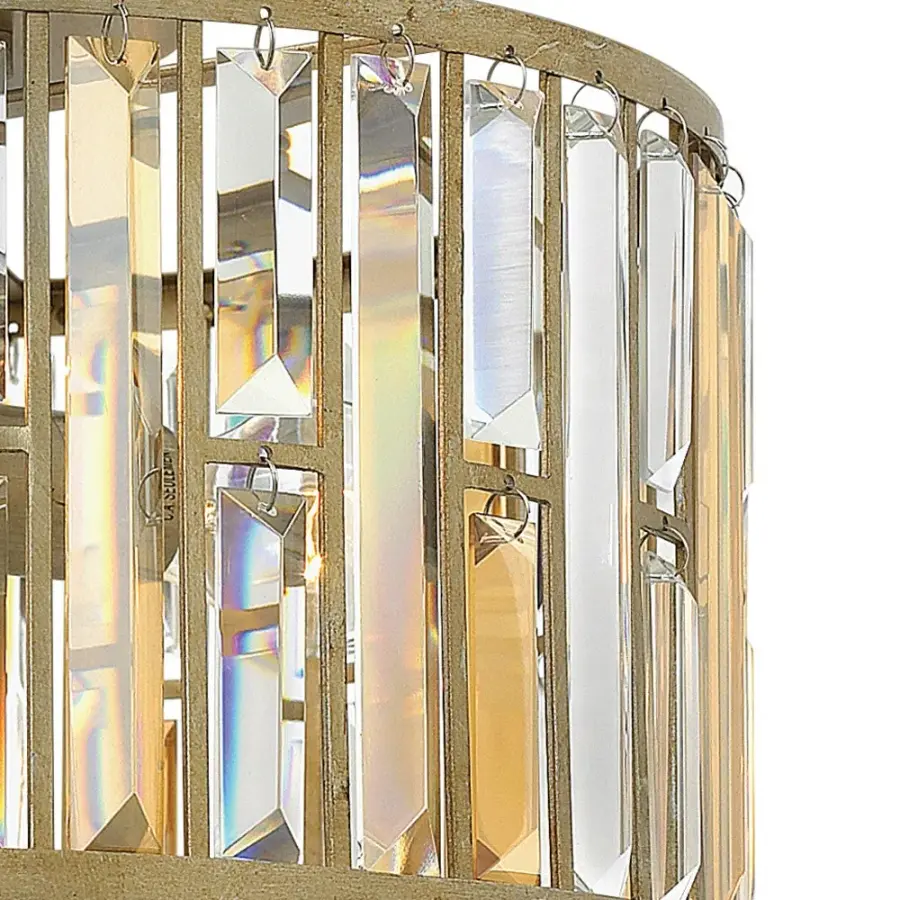 Gemma Medium Flush Mount in Silver Leaf - Image 4