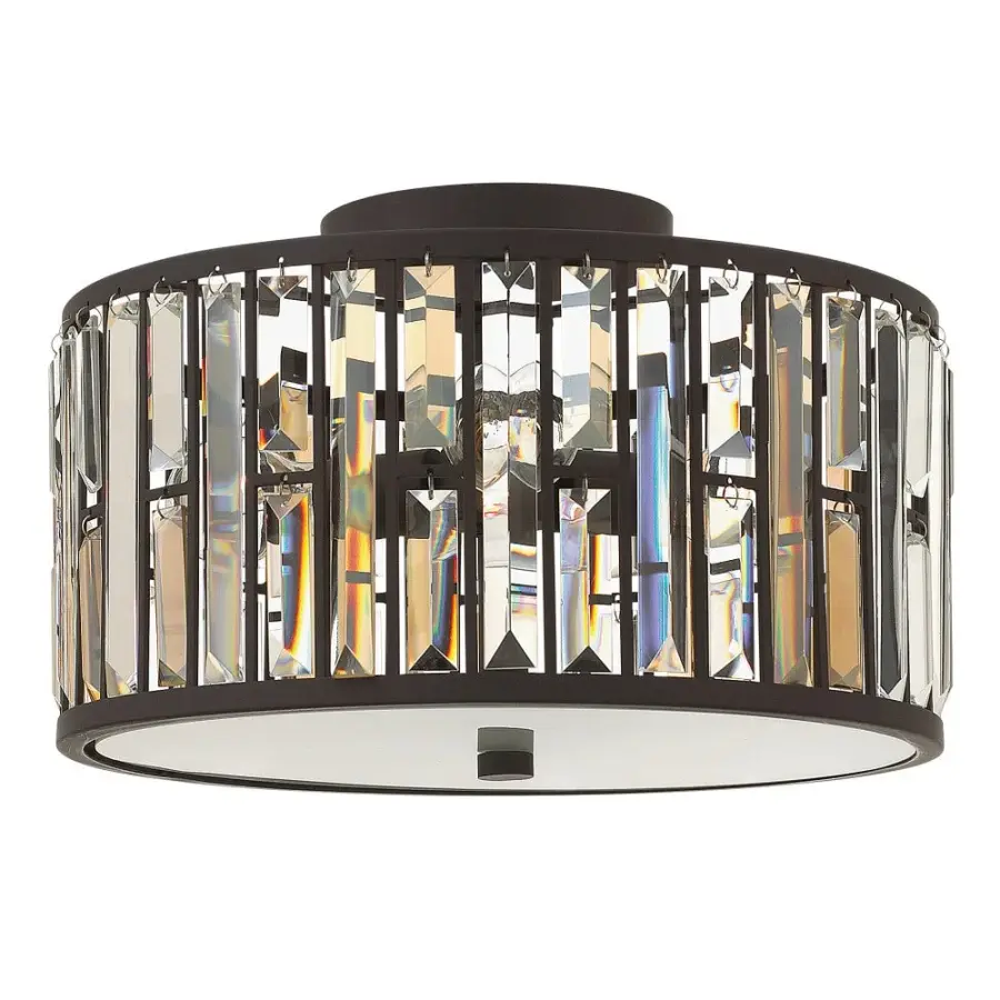 Gemma Medium Flush Mount in Vintage Bronze - Image 1