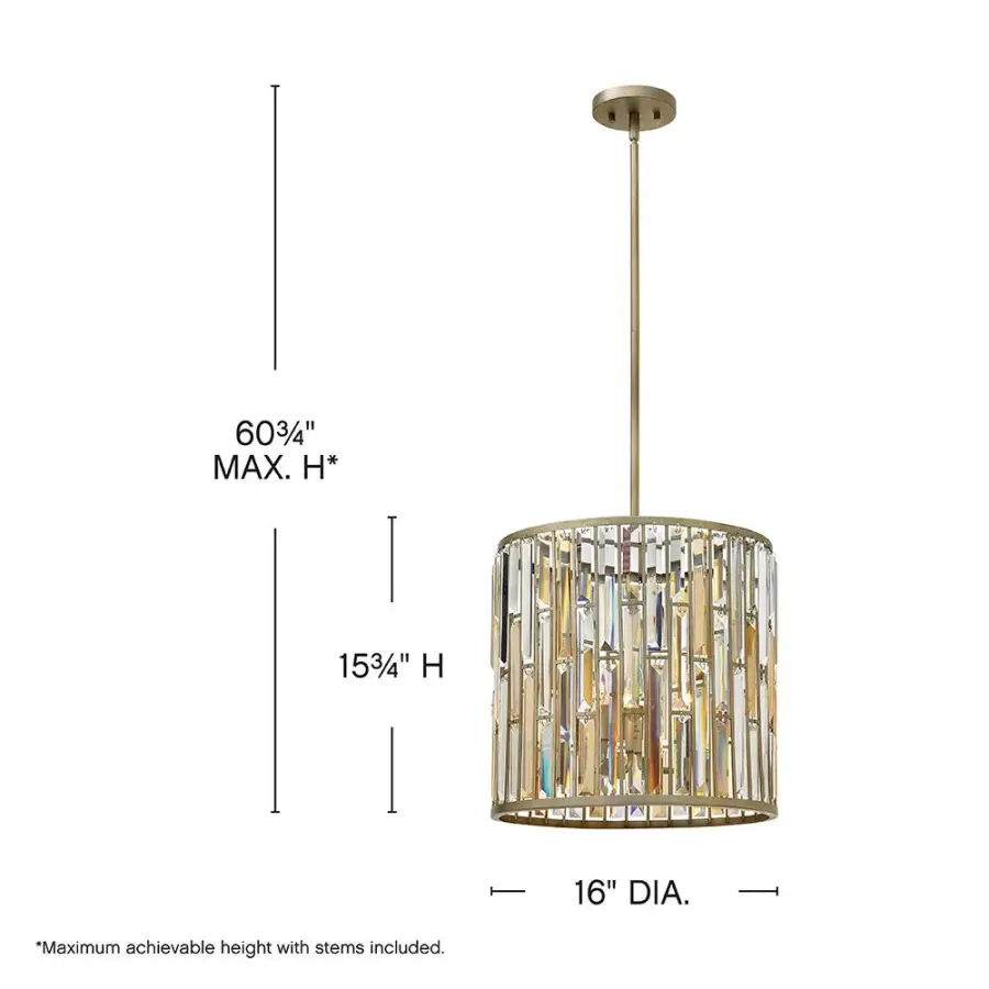 Gemma Large Convertible Drum Chandelier - Image 5