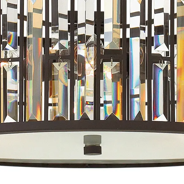Gemma Small Drum Chandelier in Vintage Bronze - Image 4