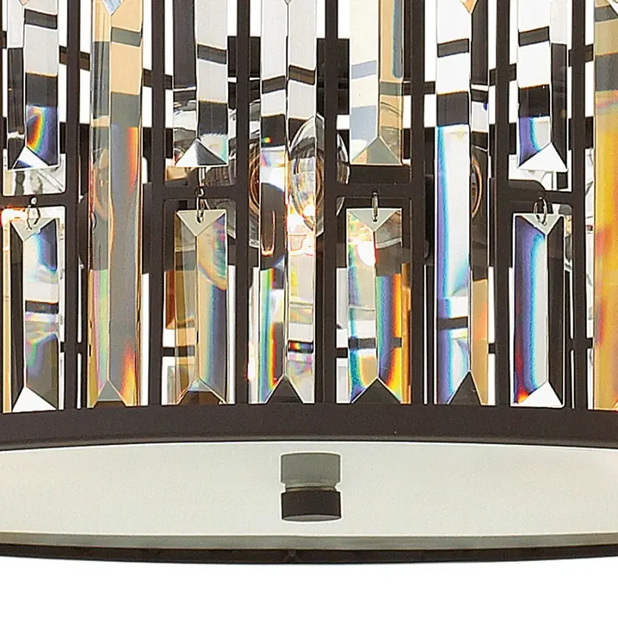 Gemma Small Drum Chandelier in Vintage Bronze - Image 4