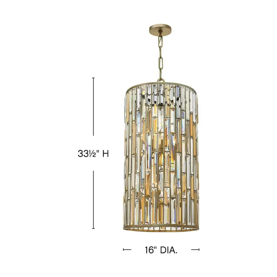 Gemma Large Two Tier Drum Chandelier - Image 2
