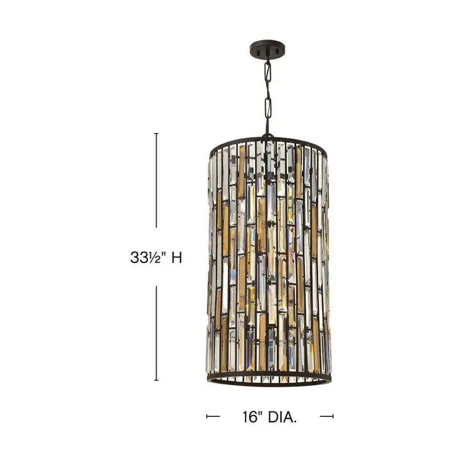 Gemma Large Two Tier Drum Chandelier - Image 2