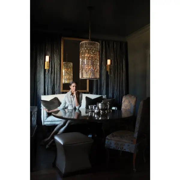 Gemma Large Two Tier Drum Chandelier - Image 7