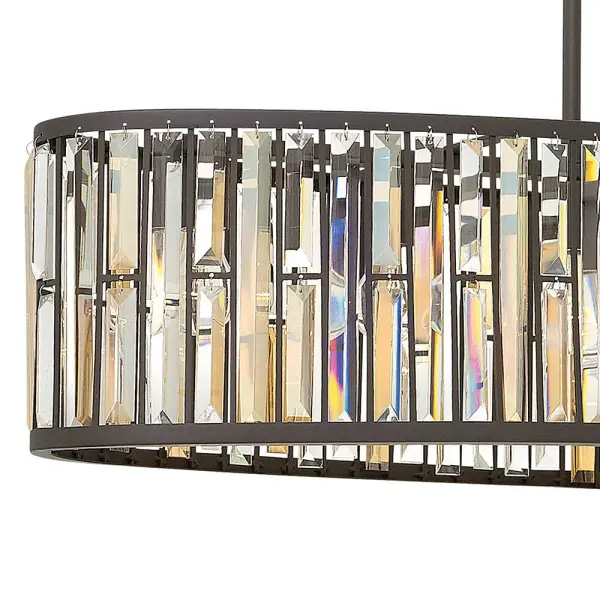 Gemma Medium Six Light Linear Chandelier - Image 3