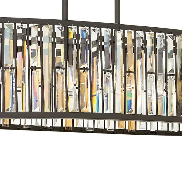 Gemma Medium Six Light Linear Chandelier - Image 4
