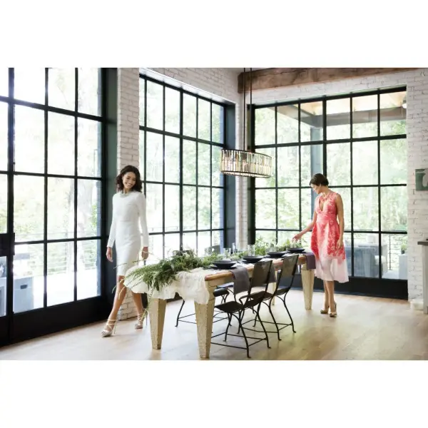 Gemma Medium Six Light Linear Chandelier - Image 8