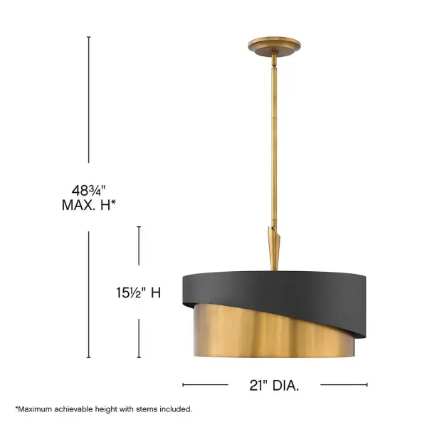 GIGI Small Convertible Drum Pendant - Image 2
