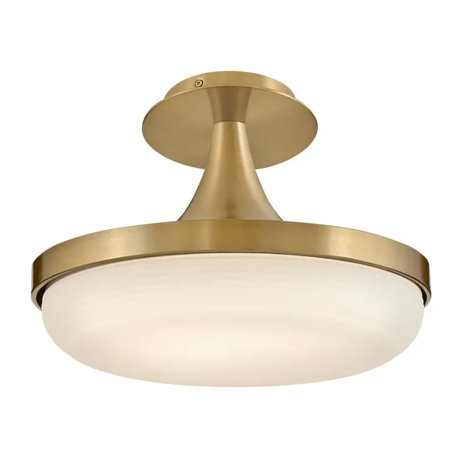 Elsa Medium LED Convertible Pendant in Lacquered Brass - Image 4