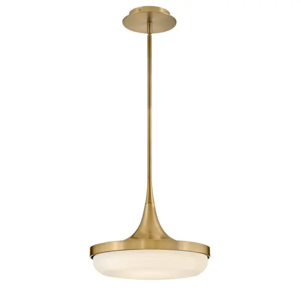 Elsa Medium LED Convertible Pendant in Lacquered Brass - Image 5