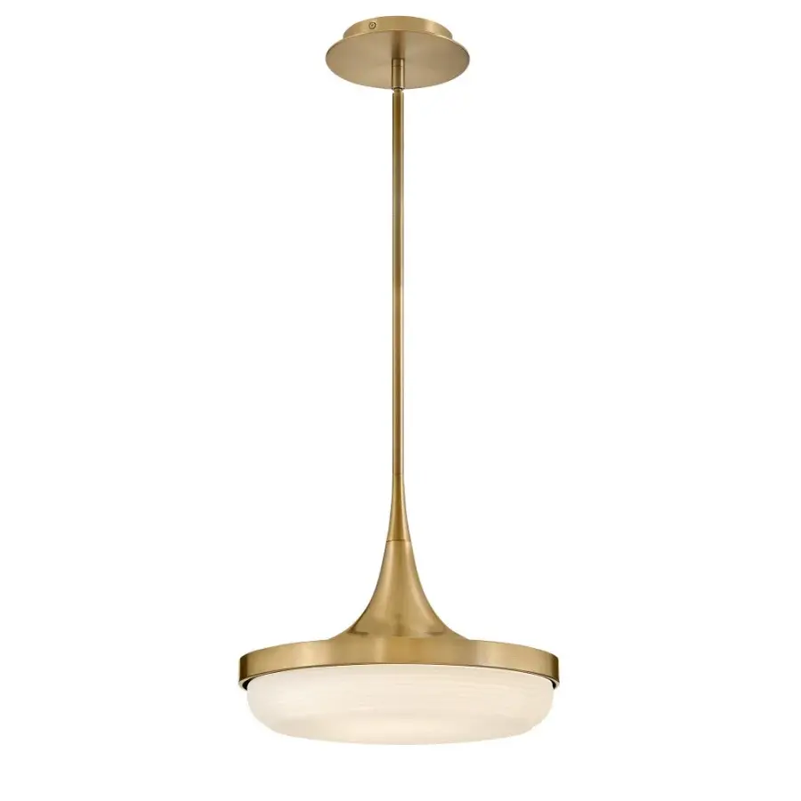 Elsa Medium LED Convertible Pendant in Lacquered Brass - Image 5