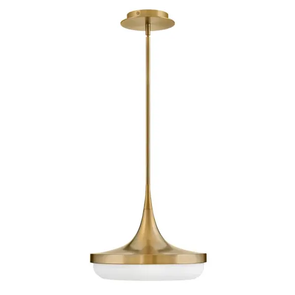 Elsa Medium LED Convertible Pendant in Lacquered Brass - Image 6