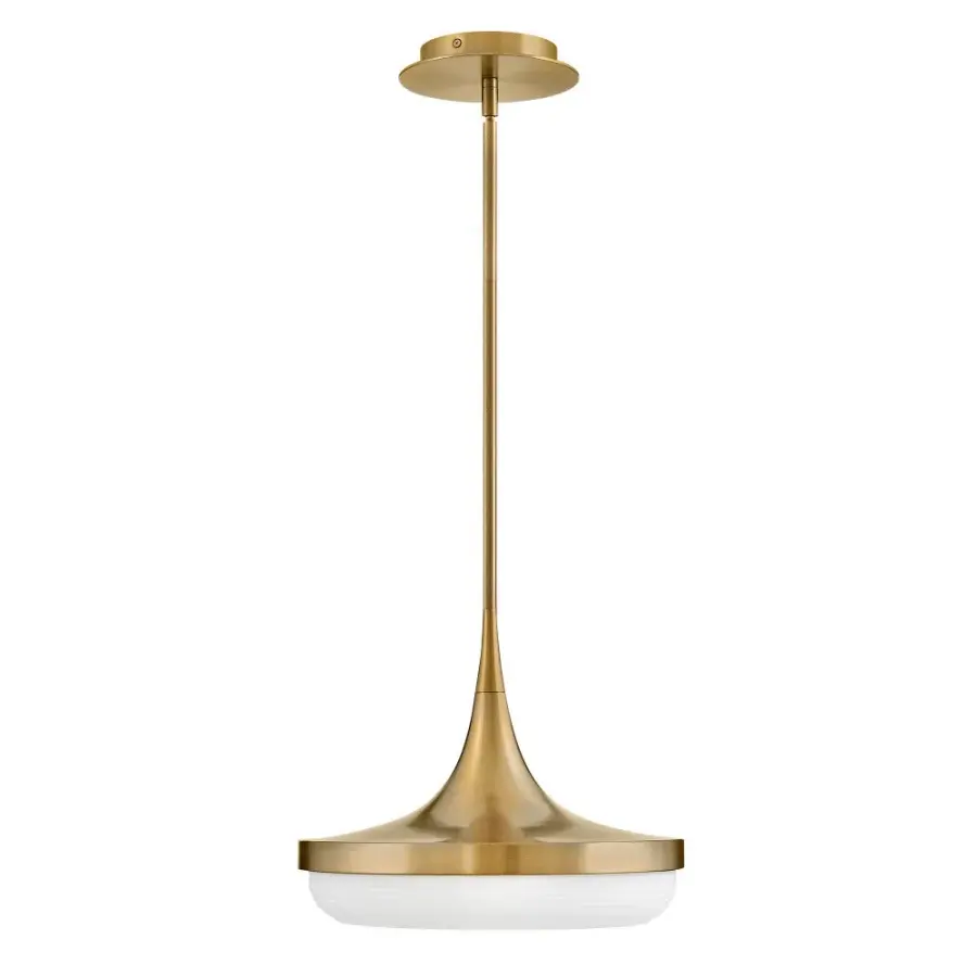 Elsa Medium LED Convertible Pendant in Lacquered Brass - Image 6