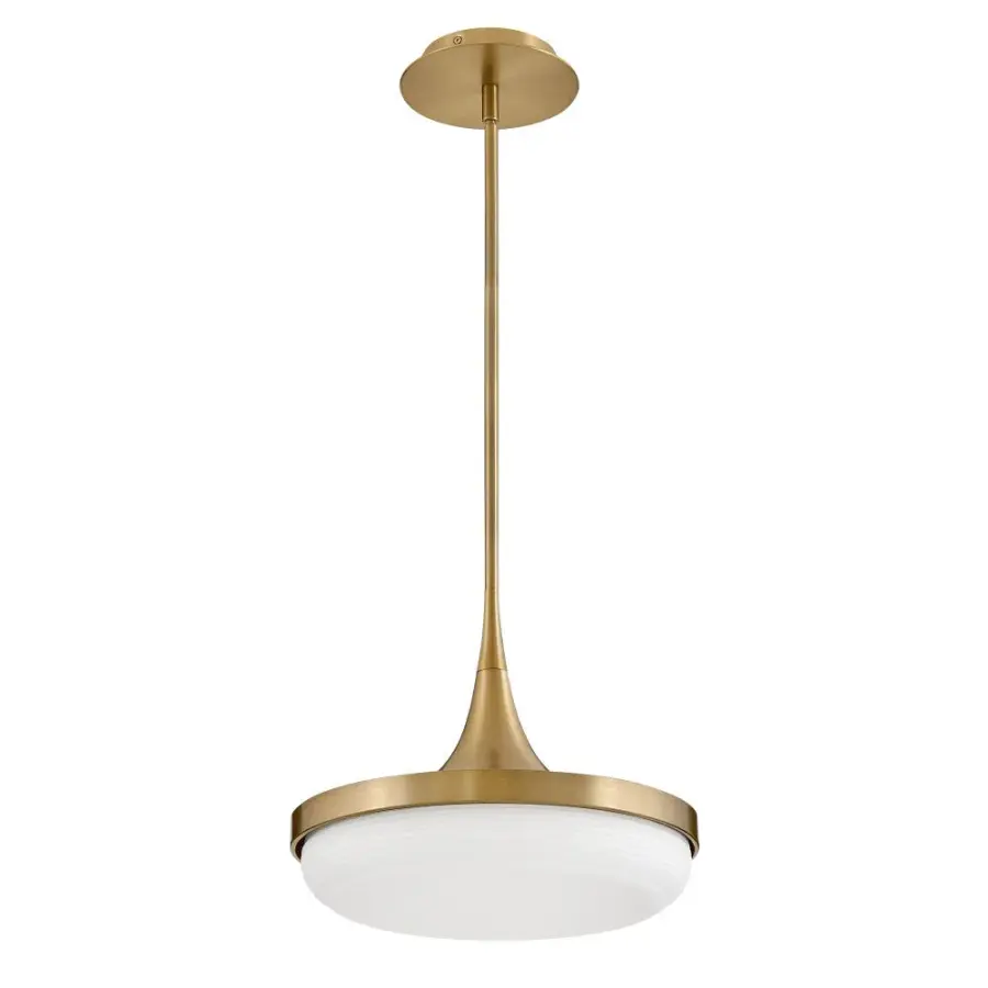 Elsa Medium LED Convertible Pendant in Lacquered Brass - Image 7