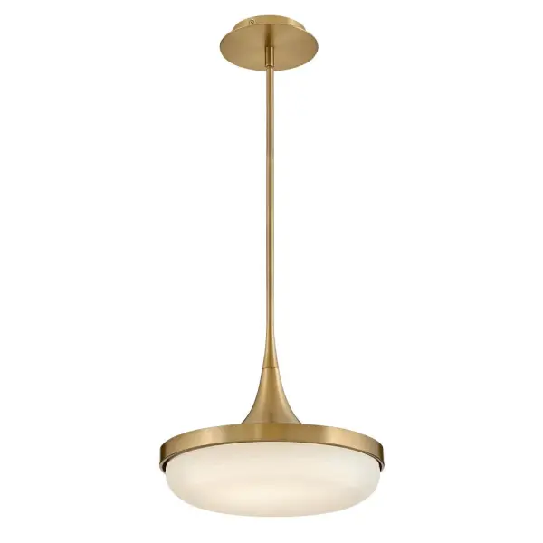 Elsa Medium LED Convertible Pendant in Lacquered Brass - Image 8