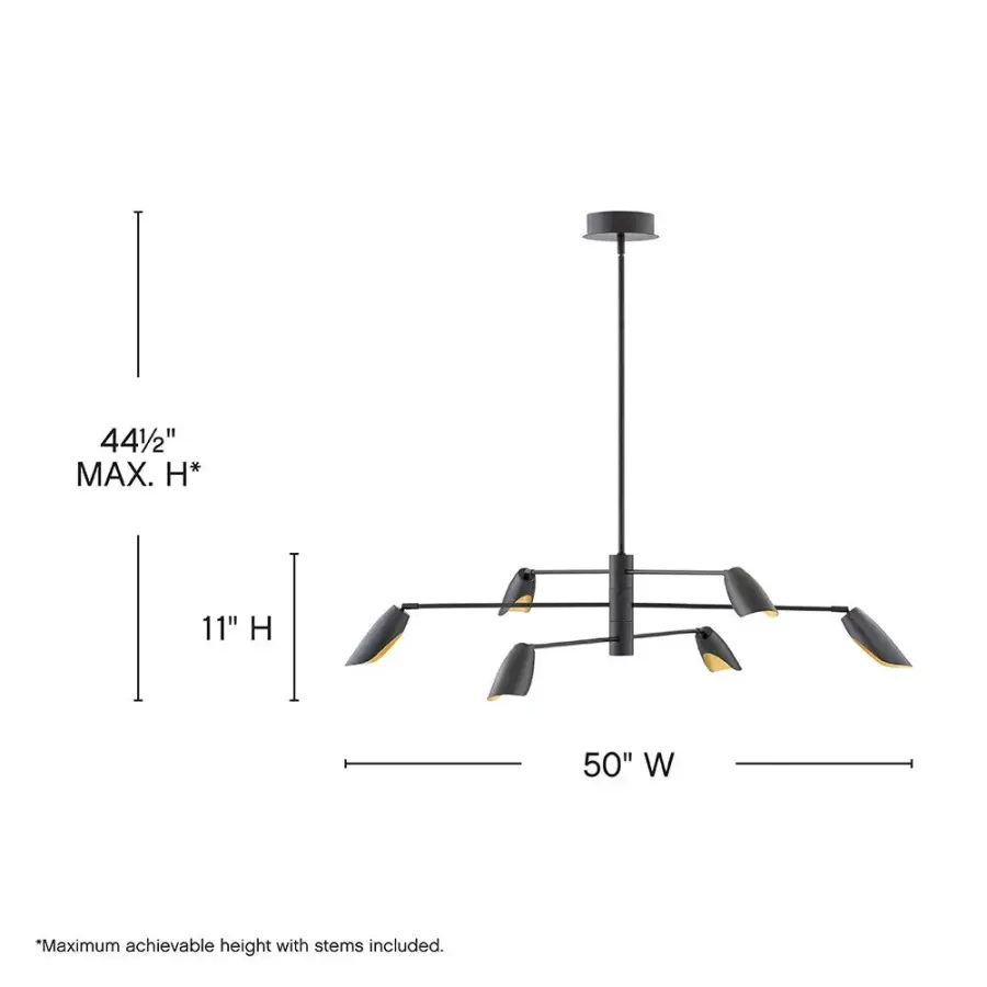 Bowery Large Adjustable Multi Tier Chandelier - Image 2