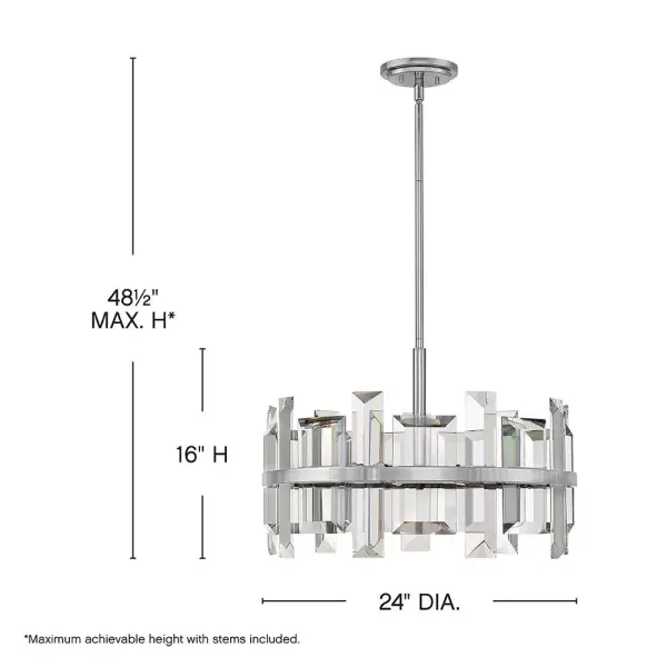 Odette Medium Convertible Drum Chandelier - Image 2