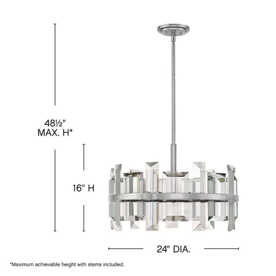 Odette Medium Convertible Drum Chandelier - Image 2
