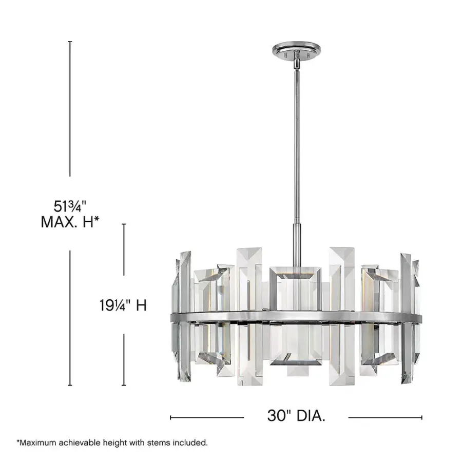 Odette Medium Convertible Drum Chandelier - Image 2