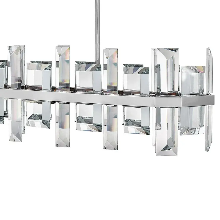 Odette Medium Eight Light Linear Chandelier - Image 3