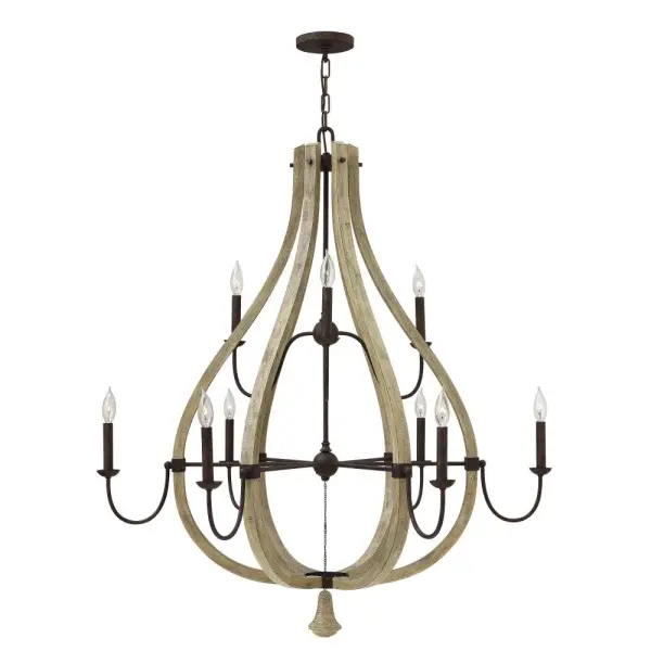 Middlefield Large Open Frame Two Tier Chandelier - Image 1