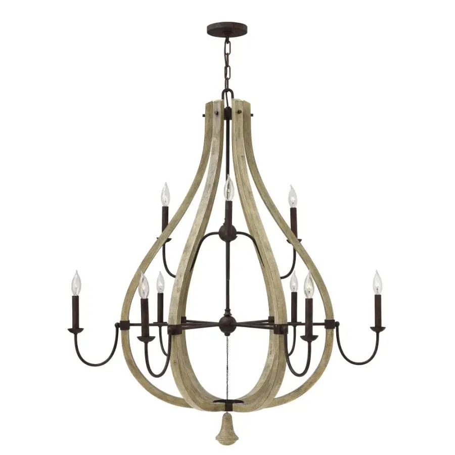 Middlefield Large Open Frame Two Tier Chandelier - Image 1